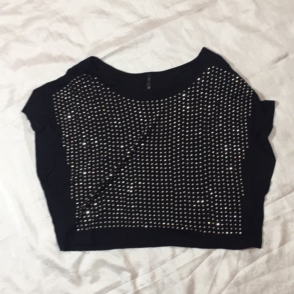 Sequined circle top